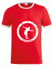 Tee-shirt bicolore sport petanque famille rocher Couleur : Rouge