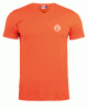 Tee-shirt mixtes COL V Couleur : Orange