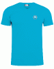Tee-shirt mixtes COL V Couleur : Turquoise