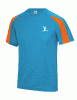 Tee-shirt polyester bicolore Couleur : Bleu-orange